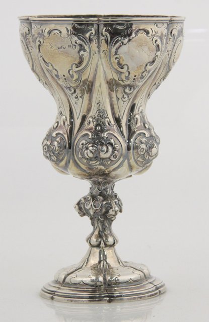 An early Victorian waisted silver