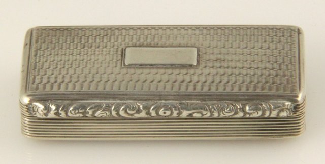 A William IV silver snuff box WS 1648be