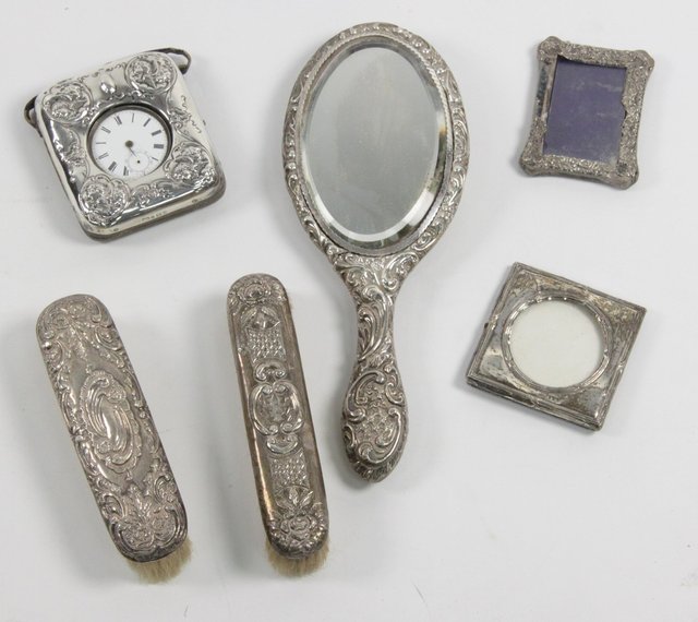 A silver watch case Birmingham 1648c7