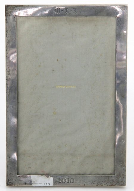 A silver photograph frame Mappin