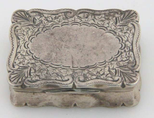 A silver snuff box Joseph Edwin Girard