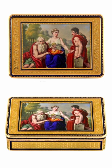 A German gold and enamel snuff 164987