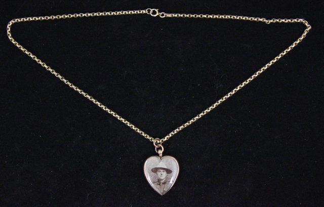 A 9ct rose gold framed heart-shaped