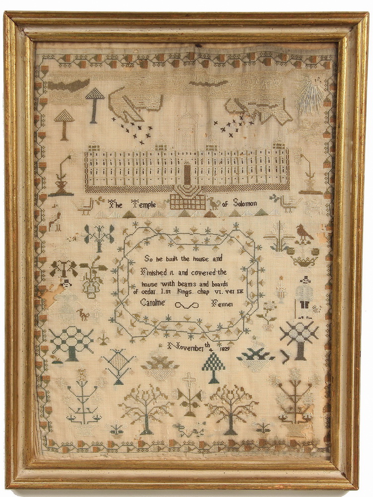 FEDERAL NEEDLEPOINT SAMPLER - Needlepoint