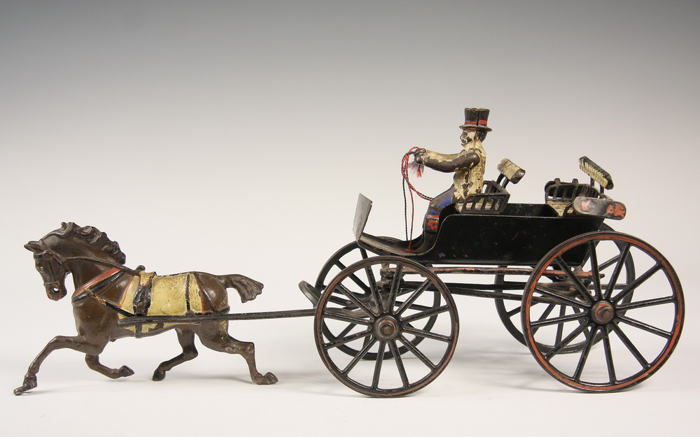 CAST IRON CARRIAGE TOY - Painted Cast