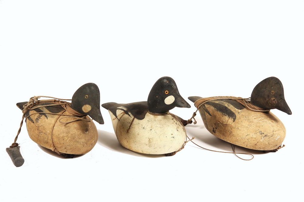 (3) DUCK DECOYS - Three ca 1890