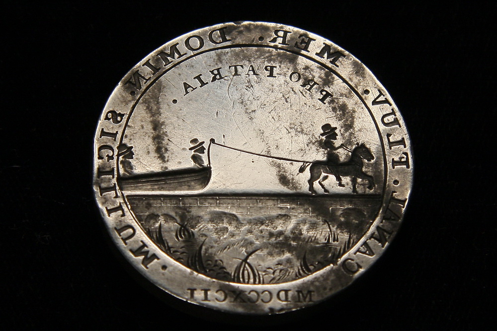 EXTREMELY RARE 18TH C US CANAL 165193