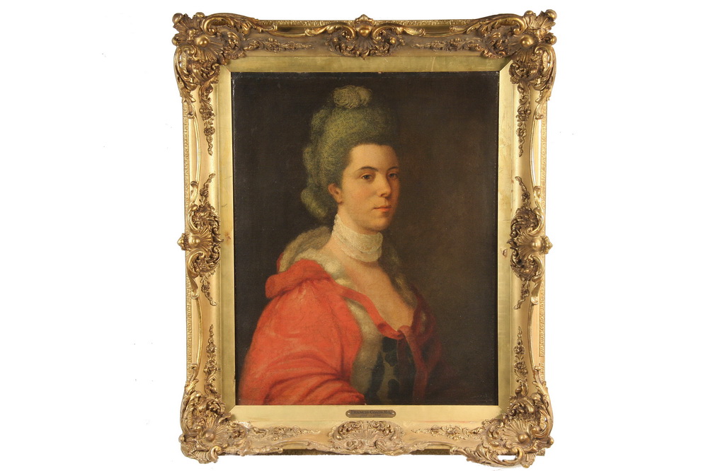 OOC 18th c Portrait of an Aristocratic 1651da