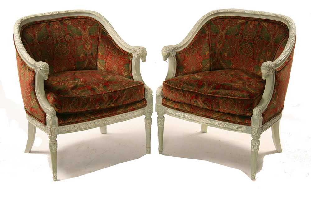 PAIR FRENCH ARMCHAIRS Pair of 165220