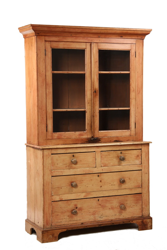 TWO PART IRISH CUPBOARD 19th 165231