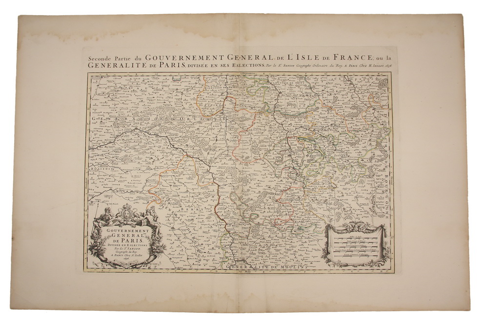RARE ANTIQUE MAP - Sanson Nicholas (1600-1667).Seconde