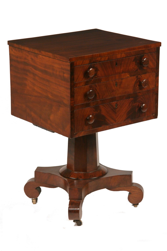 EMPIRE SEWING STAND - Period Three-Drawer