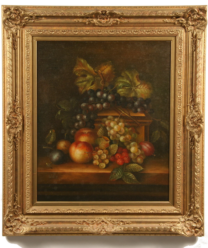 OOC Still Life with Fruit signed 1652b6