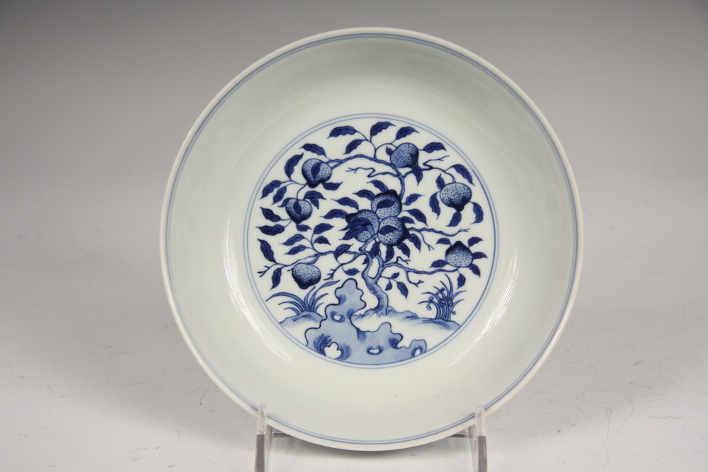 CHINESE BLUE WHITE BOWL Shallow 1652e1