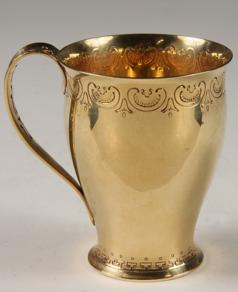 SOLID GOLD TIFFANY CUP - Solid