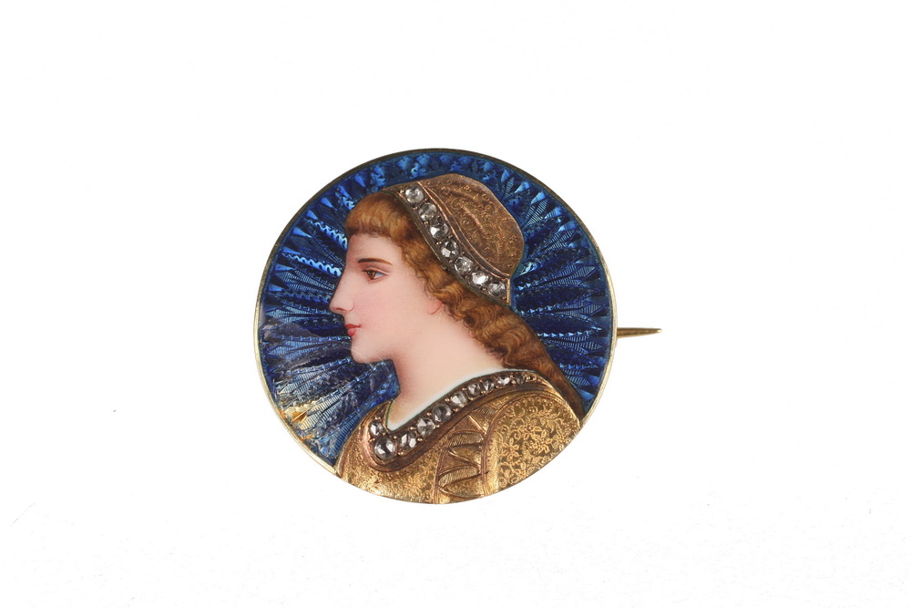 BROOCH - Period Victorian 18K gold and