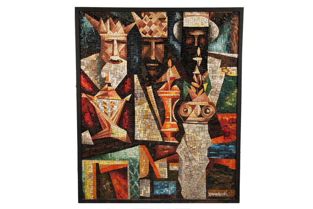FRAMED MOSAIC - The Three Wise Men by