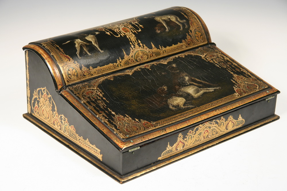 LACQUERED WRITING BOX Outstanding 16537c