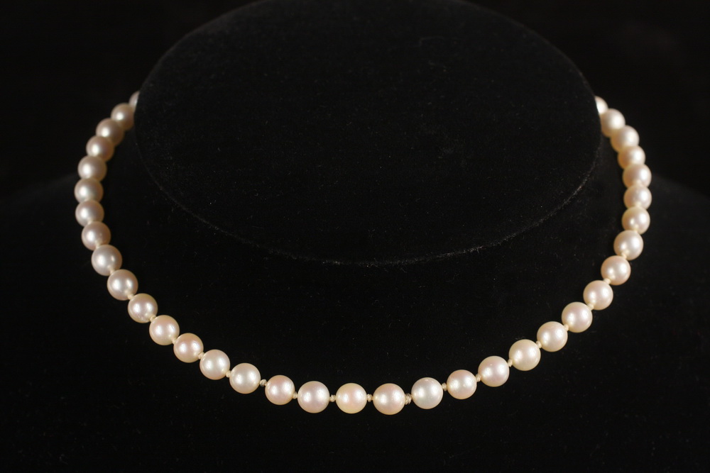 NECKLACE Vintage 7 and 8 mm pearl 165450