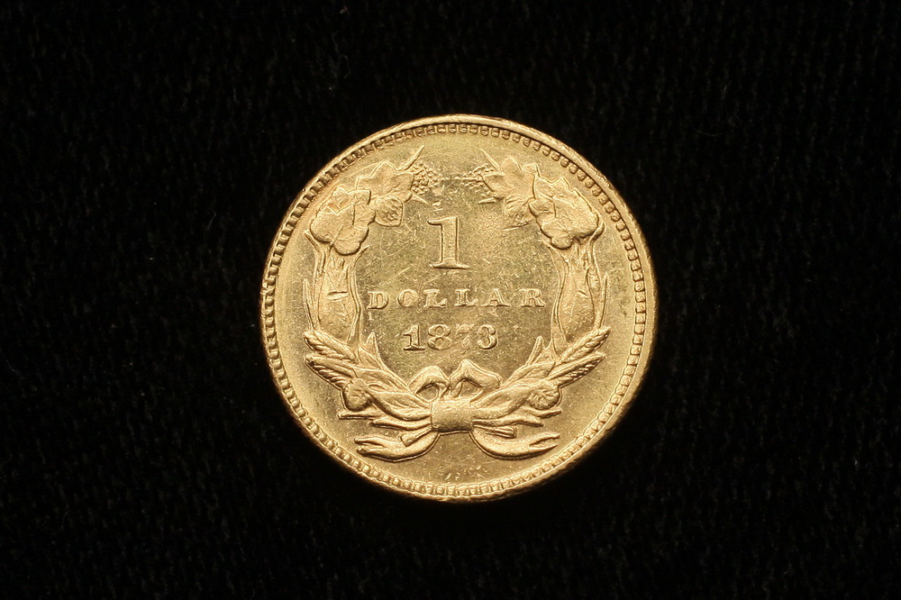 COIN - (1) One dollar gold coin