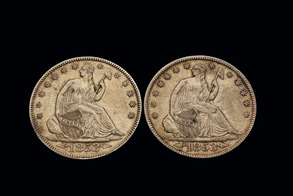 COINS - (2) Liberty Seated half
