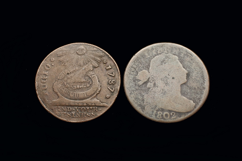 (2) COINS - Includes: (1) Fugio