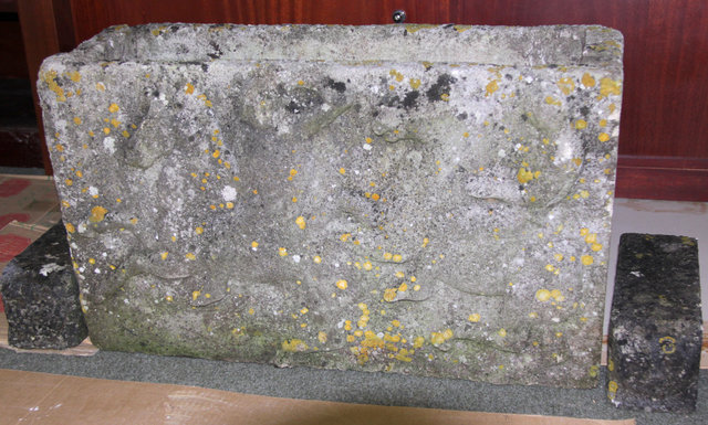 A composition stone trough cast