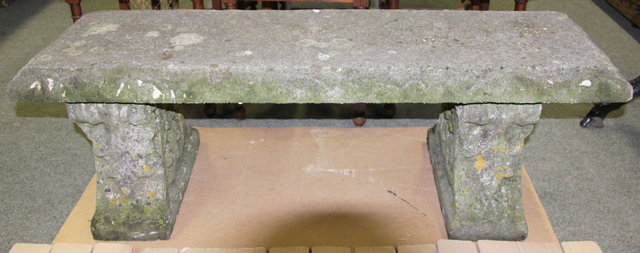 A composition stone seat on leaf 1654c2