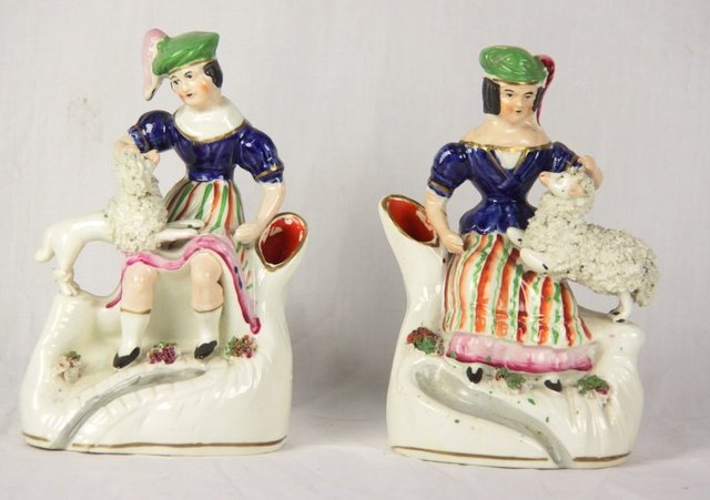 A pair of Staffordshire figural 16551a