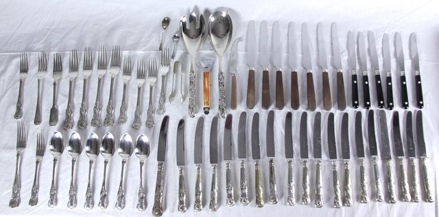 Sundry Kings pattern and other cutlery