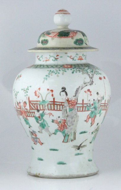 A Chinese baluster jar and cover 165544