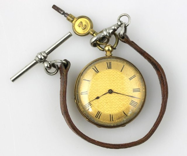 A ladys open faced pocket watch the