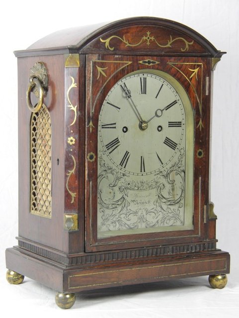 A late Regency rosewood eight day 165592