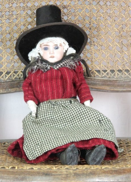 A Simon & Halbig bisque head Welsh doll