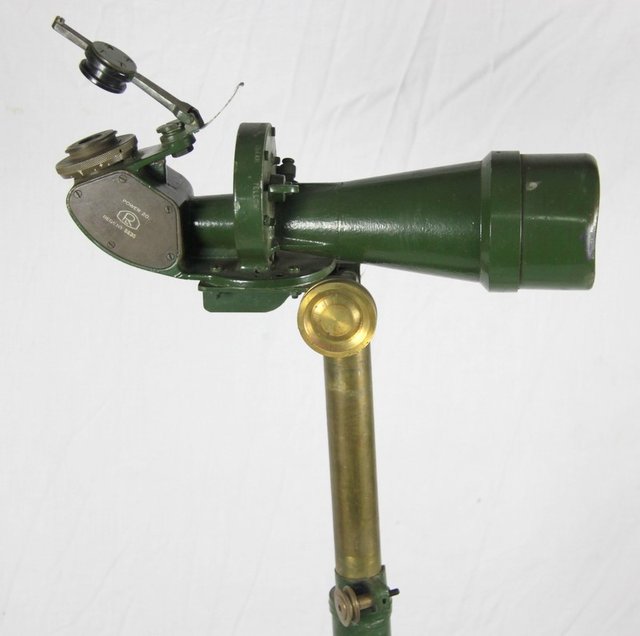A theodolite on tripod stand by