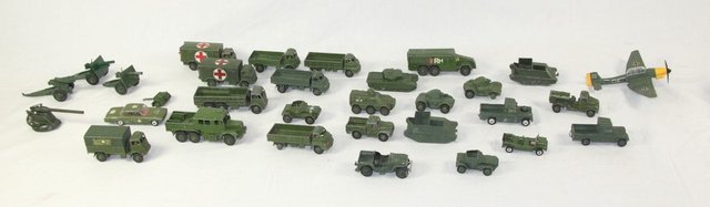 A quantity of armoured Dinky and