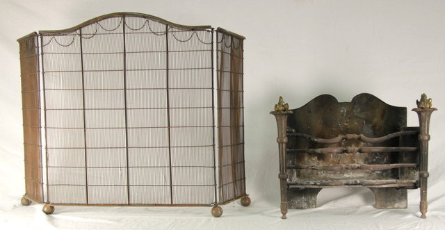 A three-fold spark guard with burnished