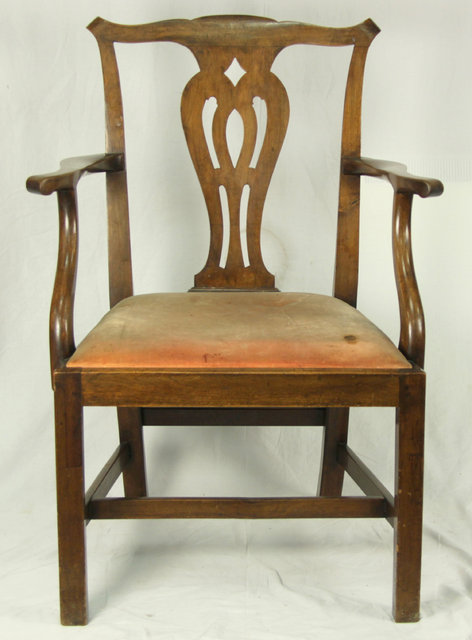 An 18th Century mahogany chair with