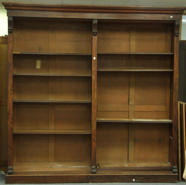 A Victorian mahogany bookcase fitted