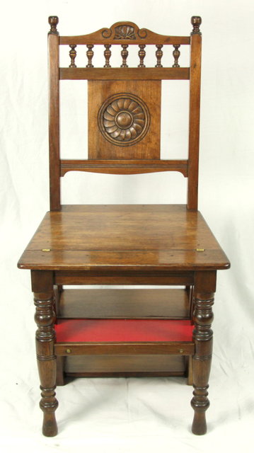 An Edwardian metamorphic chair steps 16565c