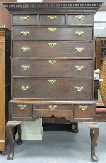 An early 18th Century oak chest