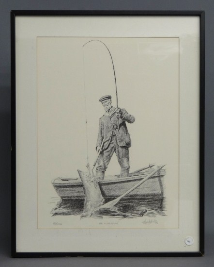 Signed and numbered fishing print 167de7