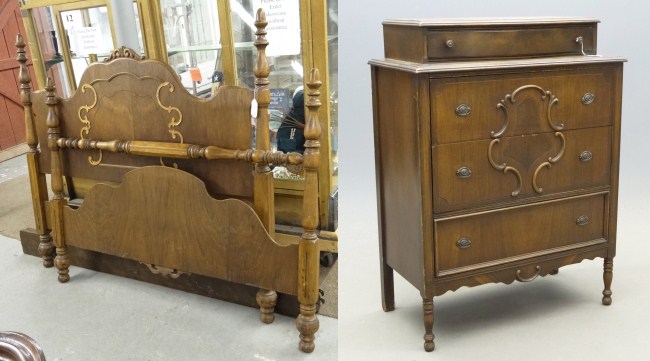 Matching 1920' s chest and bed.