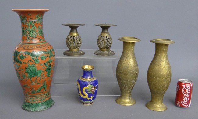 Asian lot including 17 vase pr  167e2b