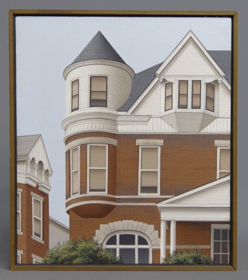 Painting oil on canvas building