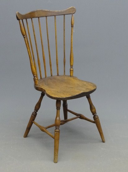 19th c. fanback Windsor chair.