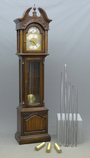 Contemporary grandfather clock. Includes