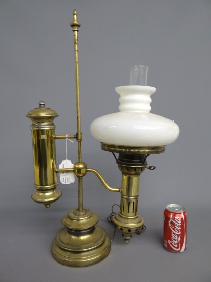 Brass student lamp. 22'' Ht.