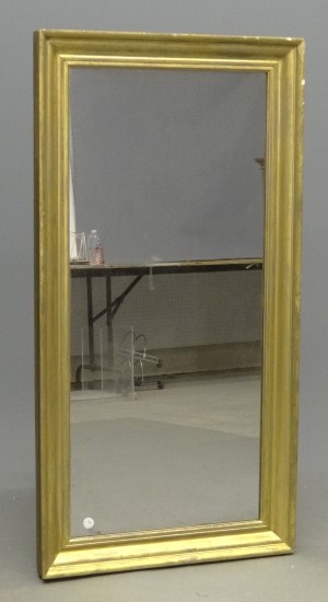 19th c. gilt mirror. 25 1/2 x 51.