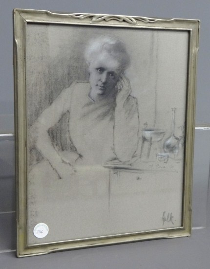 Charcoal pastel of Madam Curie 167f70